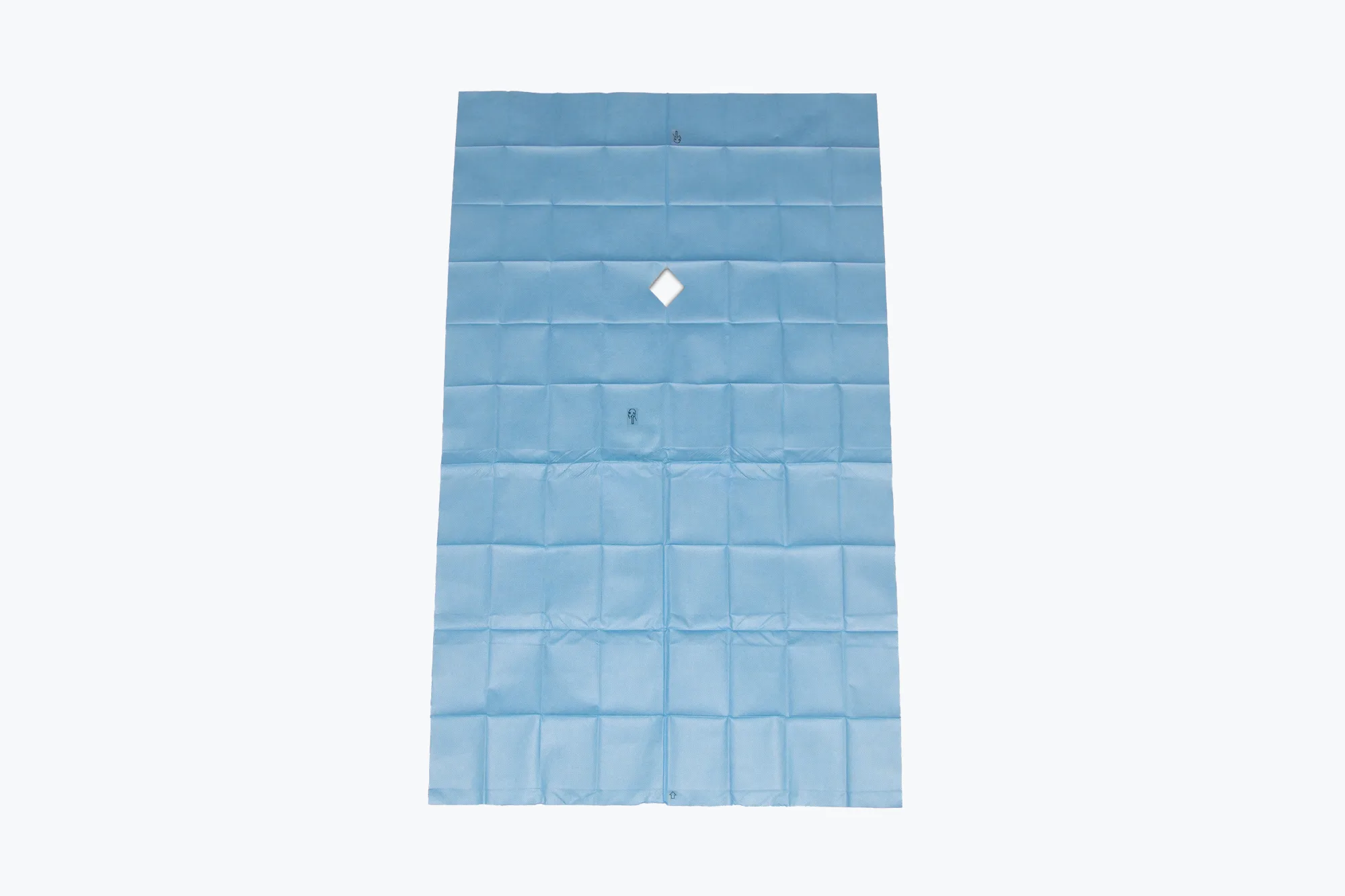 Surgical Drape SMS (130 x 200cm) with Adhesive Diamond Fenestration (13 x 10cm)