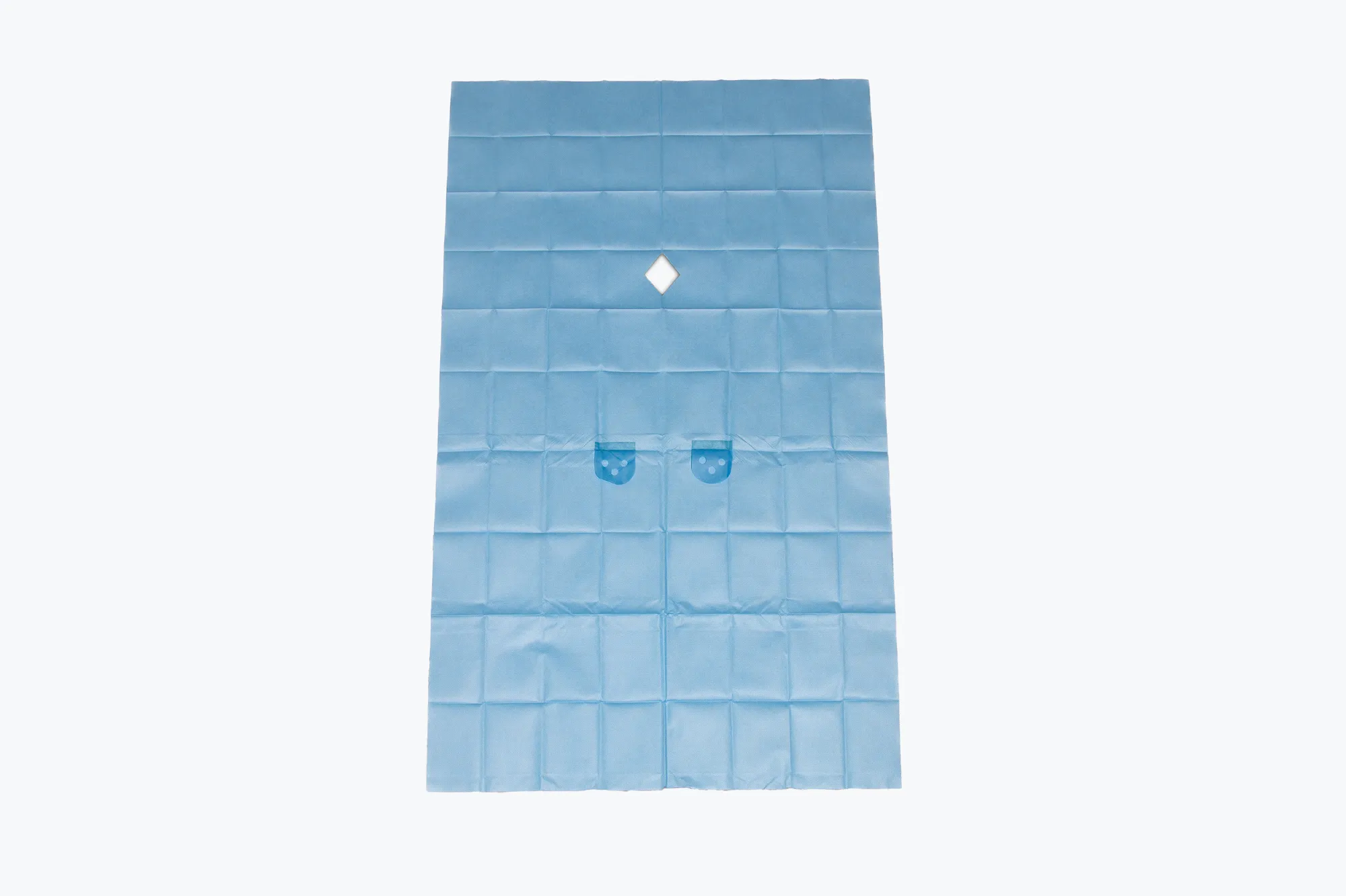 Surgical Drape SMS (130 x 200cm) with Adhesive Diamond Fenestration (13 x 10cm)