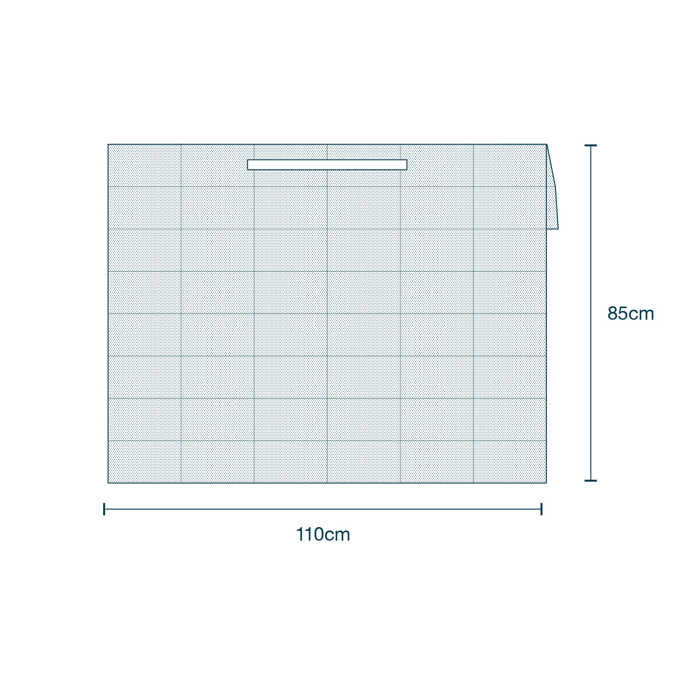 Surgical Drape SMS with Adhesive (110 x 85cm) & Bib Drape diagram
