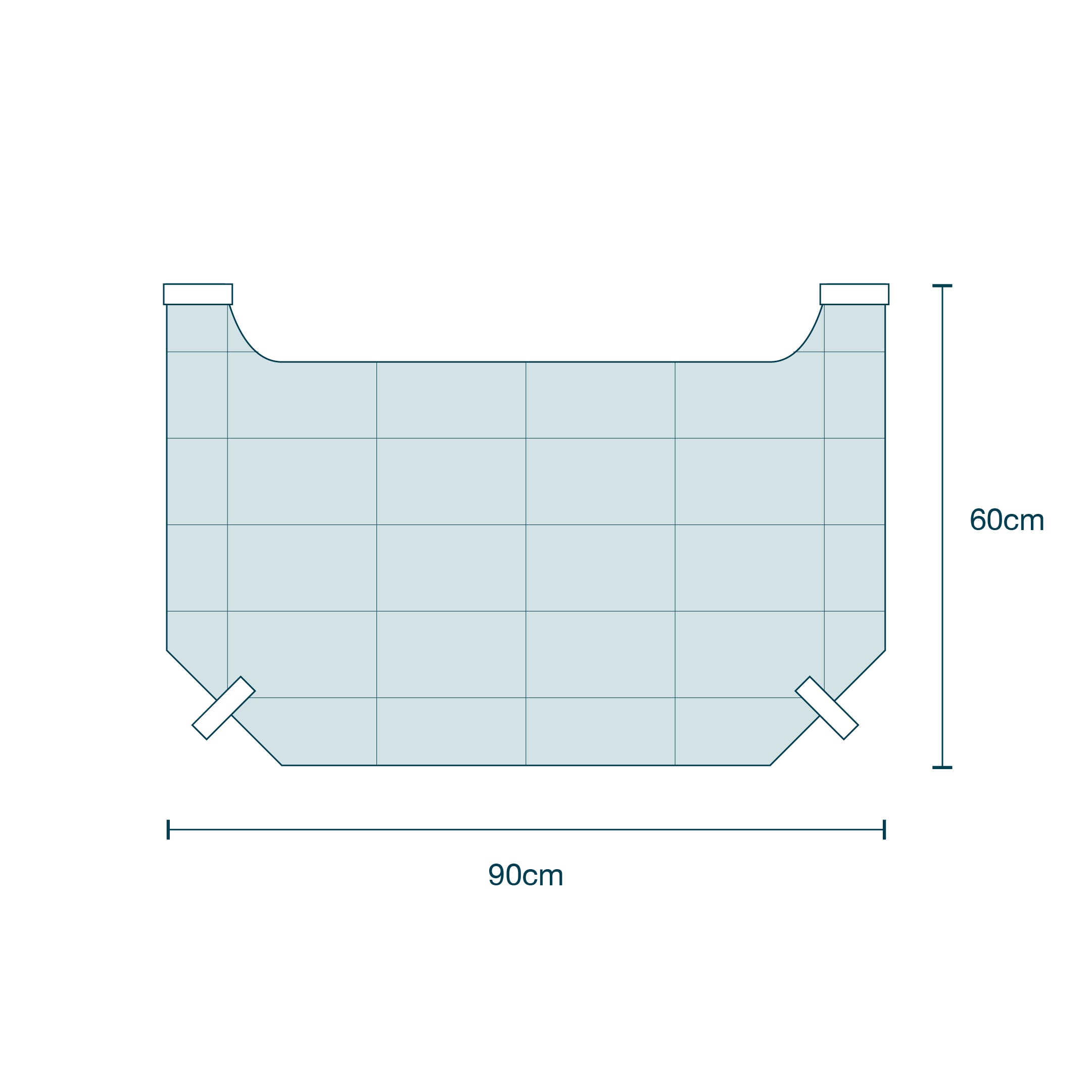 Surgical Drape SMS with Adhesive (110 x 85cm) & Bib Drape diagram