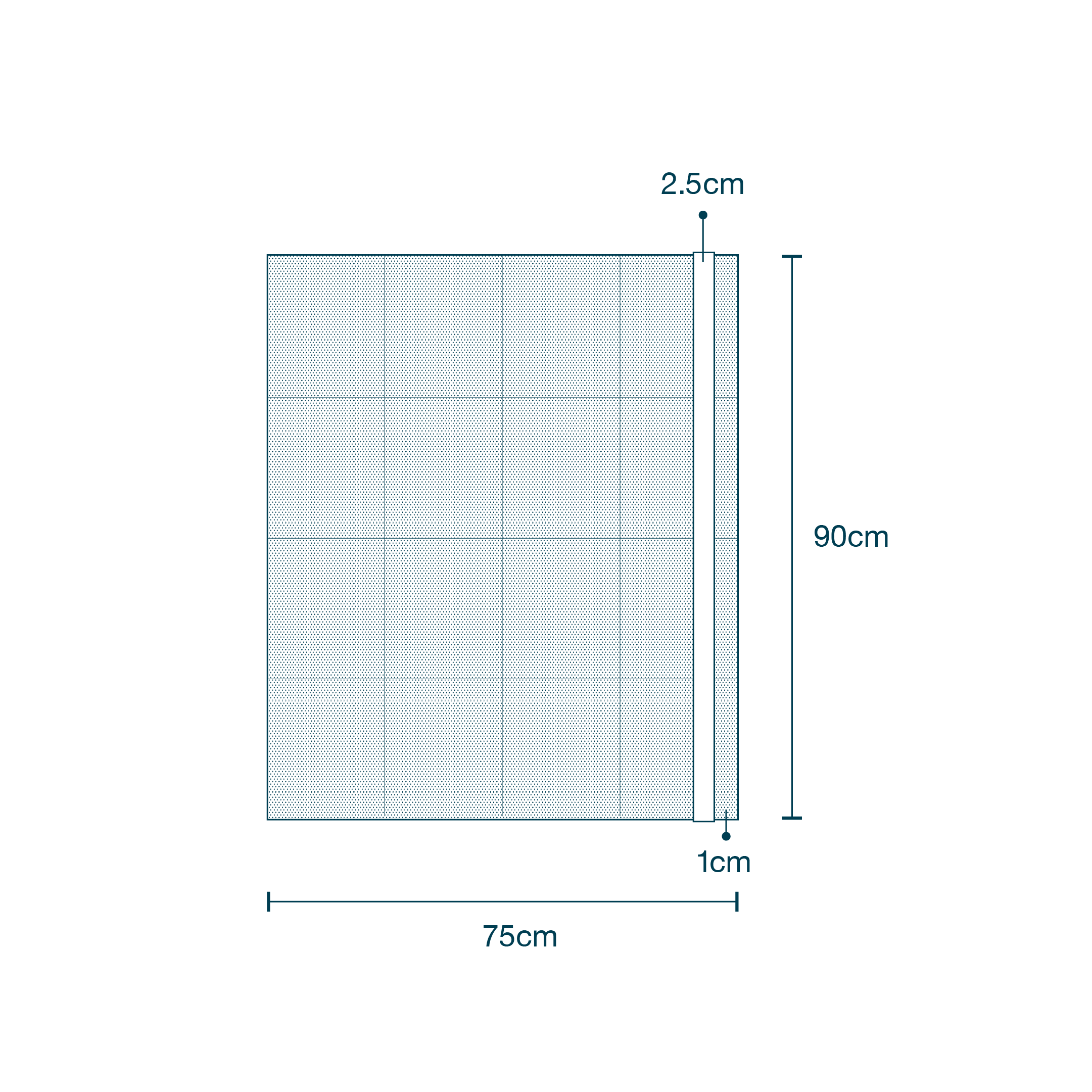 Surgical Drape SMS with Adhesive (75 x 90cm) diagram